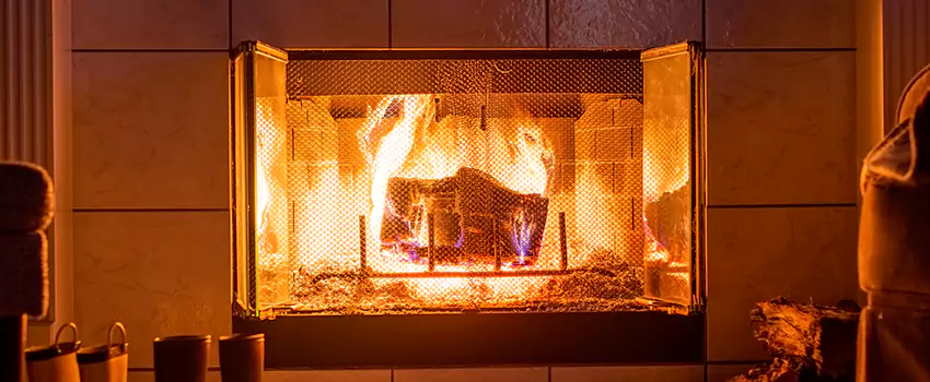 Mendota Hearth Landscape Fireplace Installation in Hyattsville, Maryland