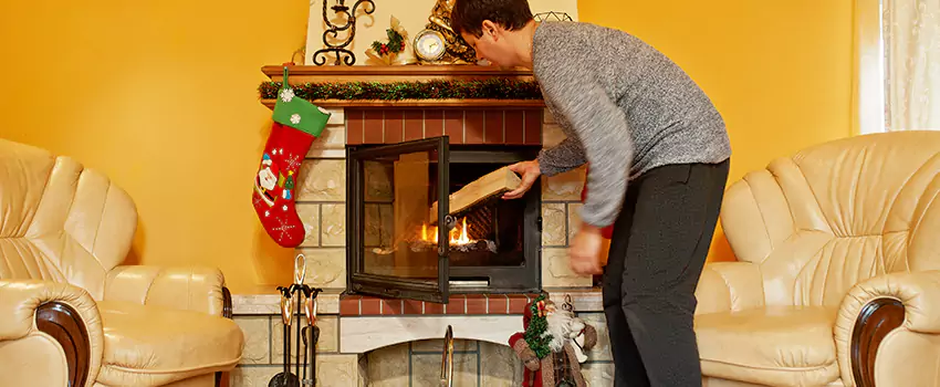 Rusted Metal Fireplace Restoration in Hyattsville, Maryland